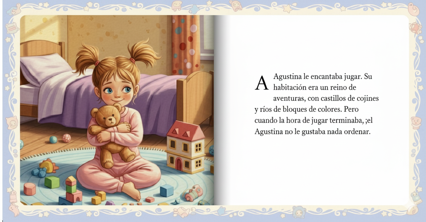 Mockup de un cuento ilustrado